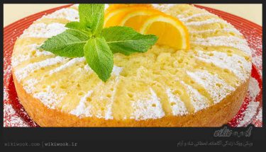 کیک پرتقالی با سس پرتقال و طرز تهیه آن / ویکی ووک